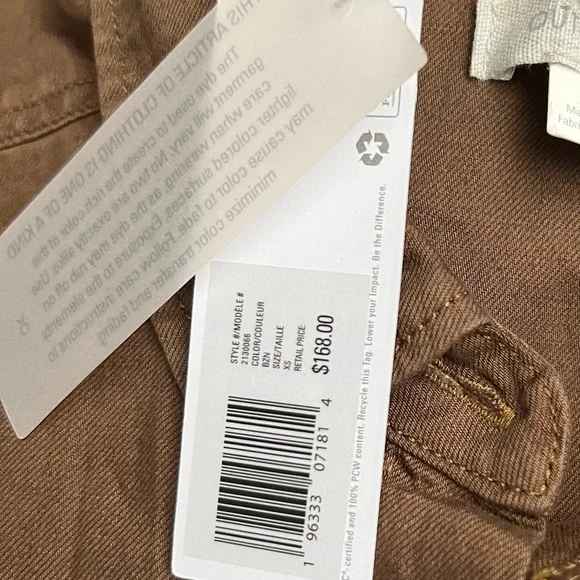 Outerknown SEA suit brown utility jumpsuit linen blend size XS NWT - Picture 8 of 9